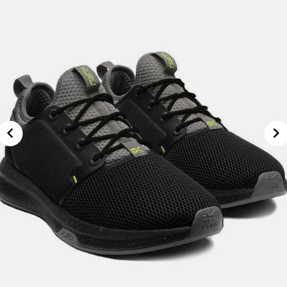 KURU Atom Black‎ and Gray Men's Sneakers size 10M